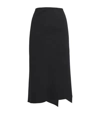 Nadine Mos Jersey Midi Slip Skirt In Black