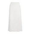 Nadine Mos Lace Midi Slip Skirt In White