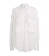 Nadine Mos Oversized Cotton-silk June Shirt In White