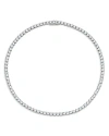Nadri 4mm Cubic Zirconia Tennis Necklace, 16 In Silver