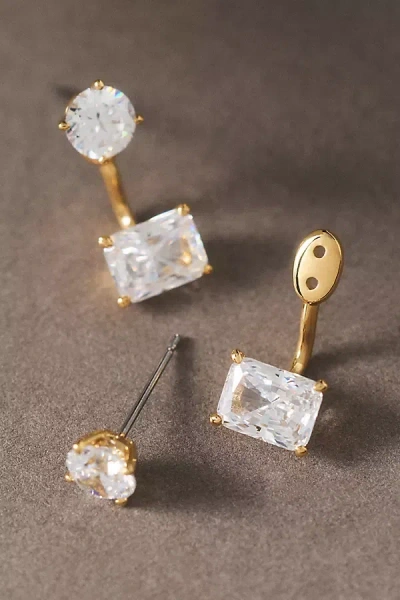 Nadri A La Carte Jacket Earrings In Gold