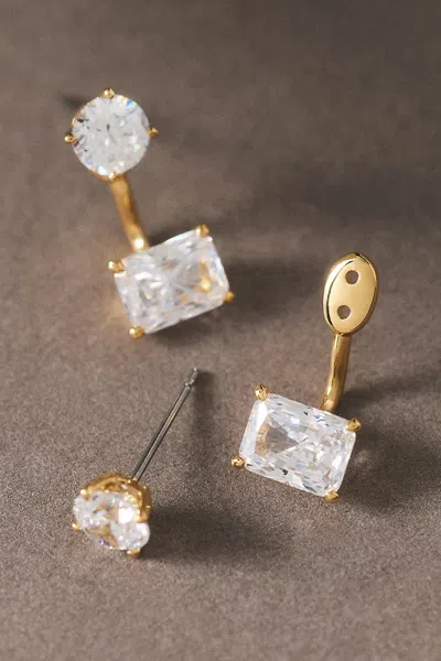 Nadri A La Carte Jacket Earrings In Gold