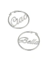Nadri Ajoa By  Ciao Bella Hoop Earrings In Silver