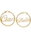 Nadri Ajoa By  Ciao Bella Hoop Earrings In Gold
