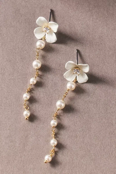 Nadri Ajoa Daisy Freshwater Pearl Drop Earrings In Multi