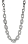 Nadri Alma Drama Pavé Link Necklace
