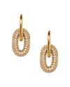 Nadri Alma Pave Doorknocker Drop Earrings
