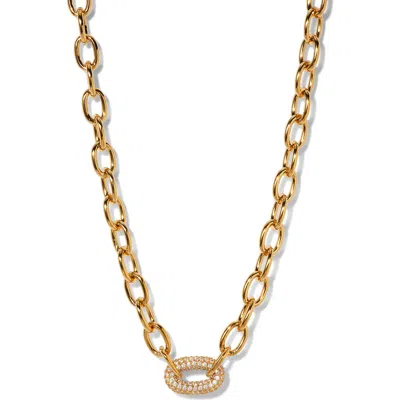 NADRI NADRI ALMA PAVÉ LINK NECKLACE