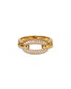 NADRI ALMA PAVE LINK STATEMENT RING