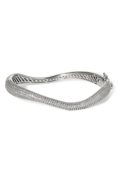 Nadri Alma Pavé Organic Hinge Bracelet