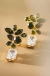 Nadri Ane Crystal Cluster Drop Earrings In Green