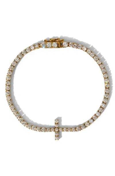 Nadri Astrid Cross Tennis Bracelet In Gold