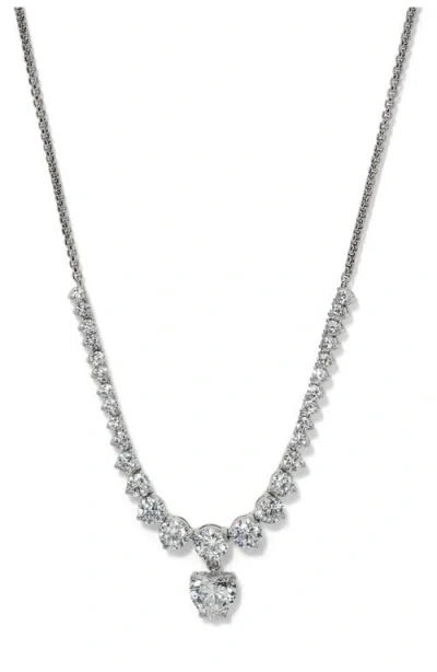 Nadri Astrid Heart Frontal Necklace In Metallic