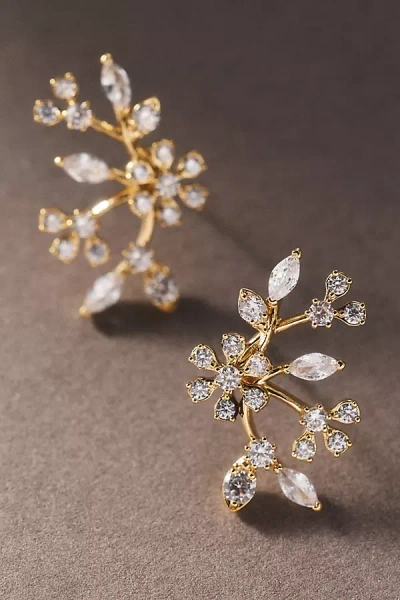 Nadri Baby's Breath Floral Stud Earrings In Gold