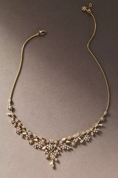 Nadri Baby's Breath Statement Necklace In Gold