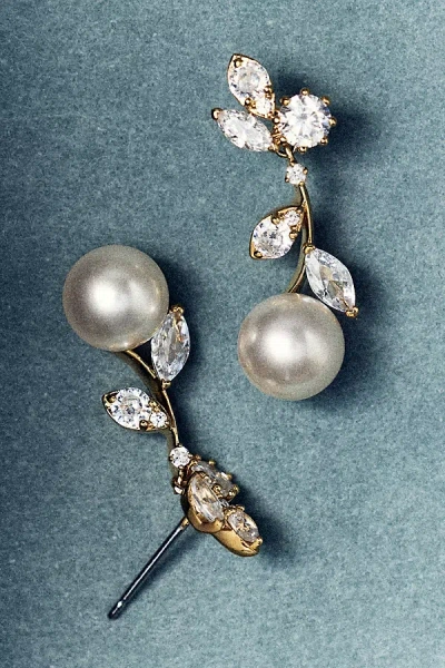 Nadri Baby's Breath Vine Earrings In Gold