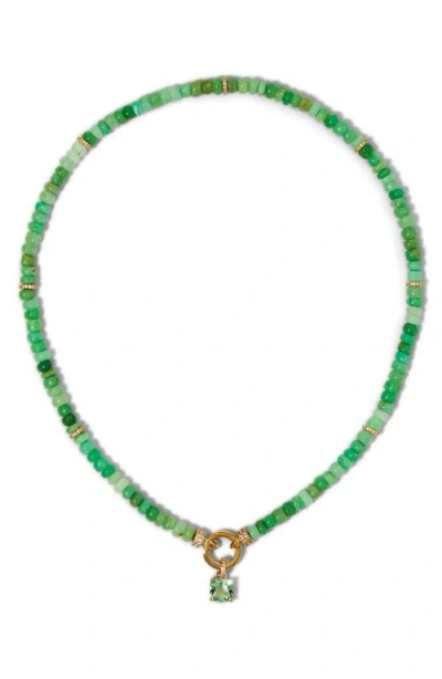 Nadri Beads Of Paradise Chrysoprase & Cubic Zirconia Necklace In Neutral