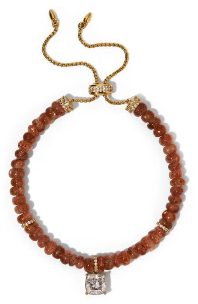 Nadri Beads Of Paradise Slider Bracelet In Purple