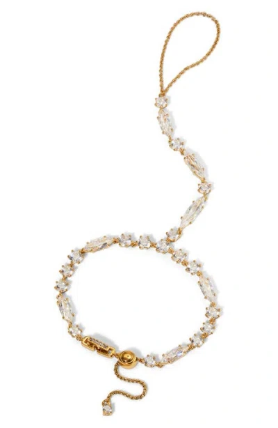 NADRI NADRI BEATRIX CUBIC ZIRCONIA HAND CHAIN BRACELET