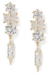 Nadri Beatrix Mixed Cubic Zirconia Drop Earrings In Gold