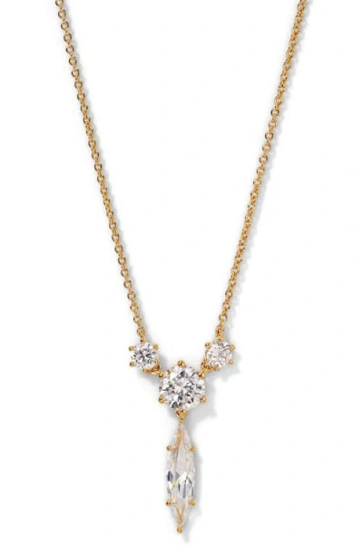 Nadri Beatrix Mixed Cubic Zirconia Y-necklace In Gold