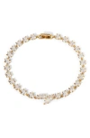 Nadri Beatrix Offset Cubic Zirconia Bracelet In Gold