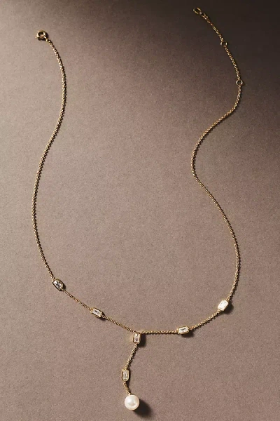 Nadri Bianca Lariat Necklace In Gold