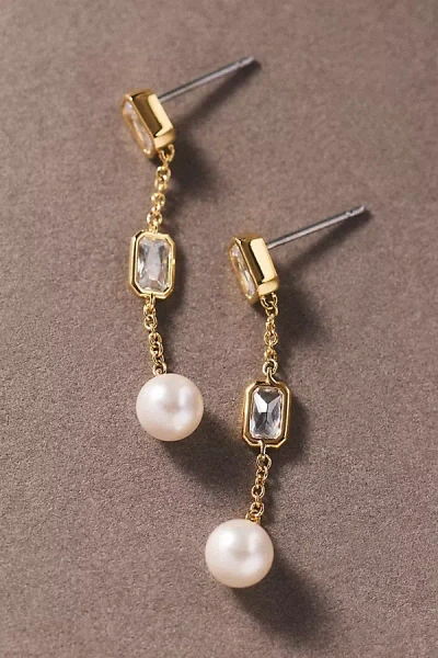 Nadri Bianca Linear Earrings In Gold