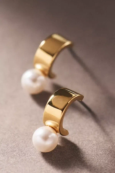 Nadri Bianca Mini Hoop Earrings In Gold