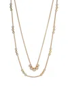 Nadri Bklyn Cubic Zirconia Bezel Layered Necklace, 16-19 In Gold
