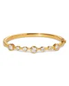 Nadri Bklyn Cubic Zirconia Stone Bangle Bracelet In Gold