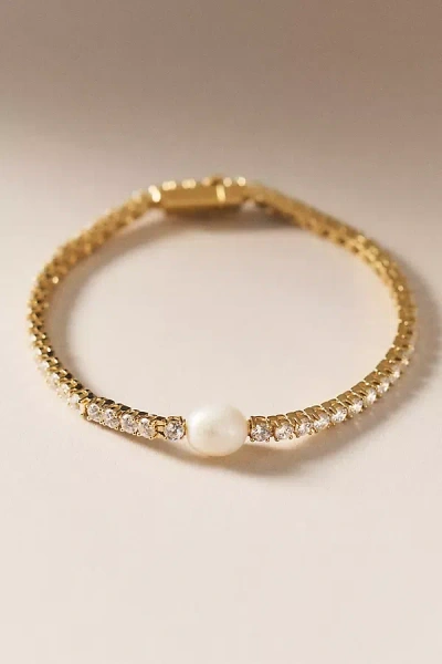 Nadri Blair Pearl Tennis Bracelet In Gold