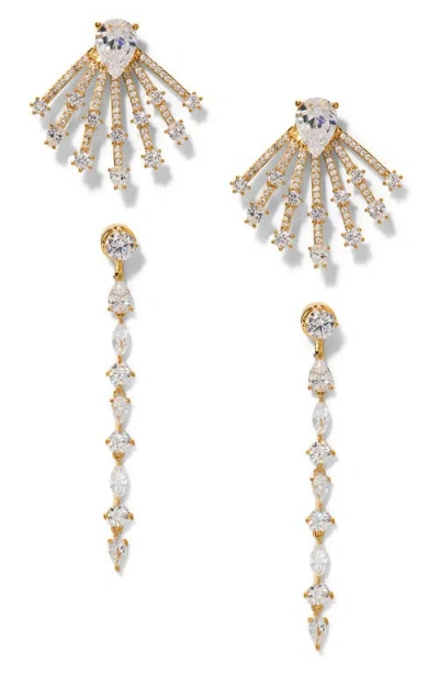 Nadri Bonne Anne Set Of 2 Cubic Zirconia Earrings In Multi