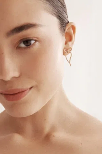 Nadri Bow Jacket Earrings In Neutral