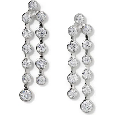 NADRI NADRI BROOKLYN CUBIC ZIRCONIA LINEAR DROP EARRINGS