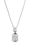 Nadri Brooklyn Cubic Zirconia Pendant Necklace In Silver