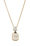 Nadri Brooklyn Cubic Zirconia Pendant Necklace In Gold