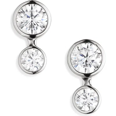 Nadri Brooklyn Illusion Stud Earrings In Metallic