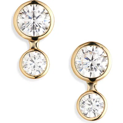 Nadri Brooklyn Illusion Stud Earrings In Silver