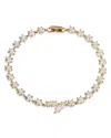 Nadri Beatrix Offset Cubic Zirconia Bracelet In Gold