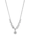 Nadri Btrx Mixed Cubic Zirconia Statement Necklace, 18-20 In Silver