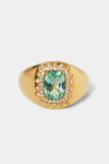 Nadri Cabarete Mint Signet Ring