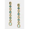 Nadri Cabarete Multi Linear Earrings In Multi