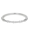 Nadri Cassi Cubic Zirconia Bangle Bracelet In Silver