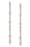 Nadri Cassi Cubic Zirconia Linear Drop Earrings In Neutral