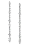 Nadri Cassi Cubic Zirconia Linear Drop Earrings In Neutral