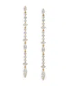 Nadri Cassi Cubic Zirconia Linear Drop Earrings In Neutral
