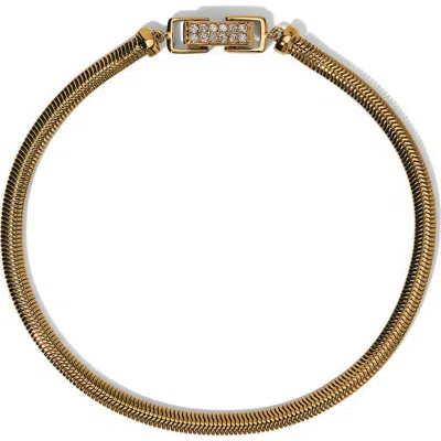 Nadri Celine Snake Chain Bracelet In Gold