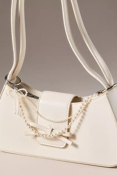 Nadri Ceremony Bow Draping Bag Charm In White
