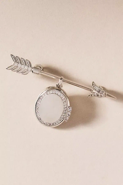 Nadri Ceremony Lock Arrow Pin In Silver